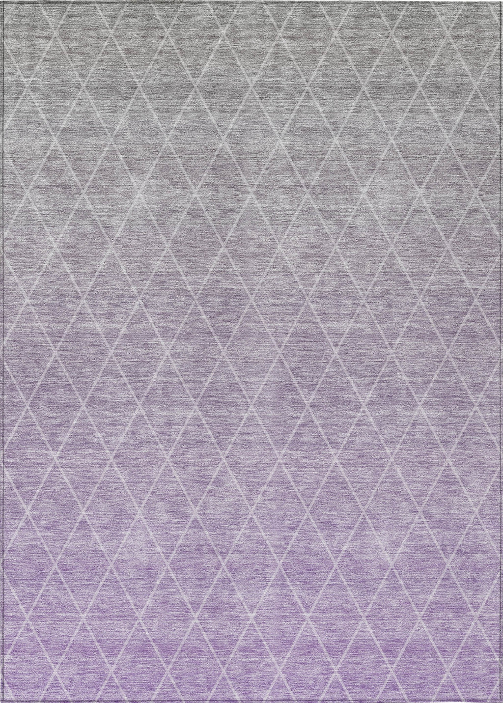 Piper Looms Chantille Geometric ACN1175 Lavender Machine Washable Area ...