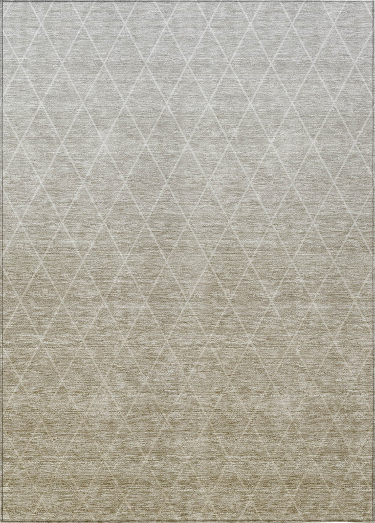 Piper Looms Chantille Geometric ACN1175 Taupe Machine Washable Area Rug main image