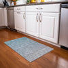 Piper Looms Chantille Geometric ACN1175 Teal Machine Washable Area Rug Scatter Lifestyle Image Feature