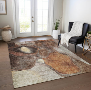 Piper Looms Chantille Modern ACN1177 Coffee Machine Washable Area Rug Lifestyle Image Feature