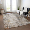 Piper Looms Chantille Modern ACN1179 Putty Machine Washable Area Rug Lifestyle Image Feature
