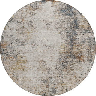 Piper Looms Chantille Modern ACN1179 Putty Machine Washable Area Rug Round Main Image