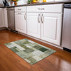 Piper Looms Chantille Squares ACN1190 Sage Machine Washable Area Rug Scatter Lifestyle Image Feature