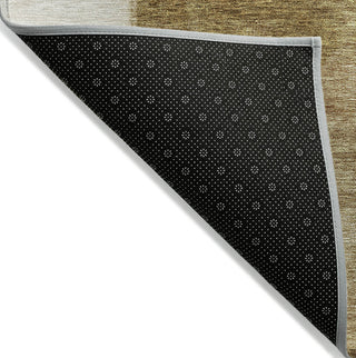 Piper Looms Chantille Squares ACN1190 Terracotta Machine Washable Area Rug Backing Image