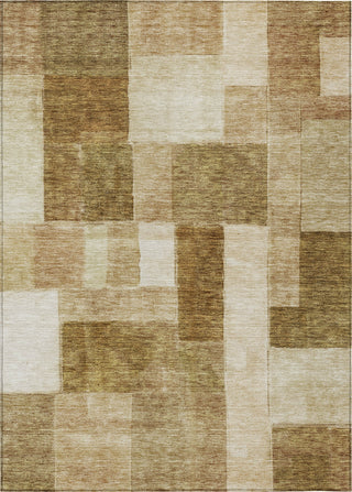 Piper Looms Chantille Squares ACN1190 Terracotta Machine Washable Area Rug main image