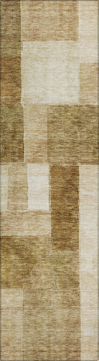 Piper Looms Chantille Squares ACN1190 Terracotta Machine Washable Area Rug Runner Main Image