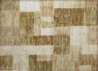 Piper Looms Chantille Squares ACN1190 Terracotta Machine Washable Area Rug Scatter Main Image