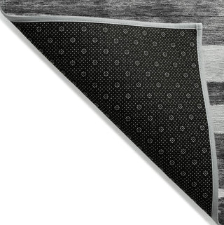Piper Looms Chantille Stripes ACN1191 Charcoal Machine Washable Area Rug Backing Image