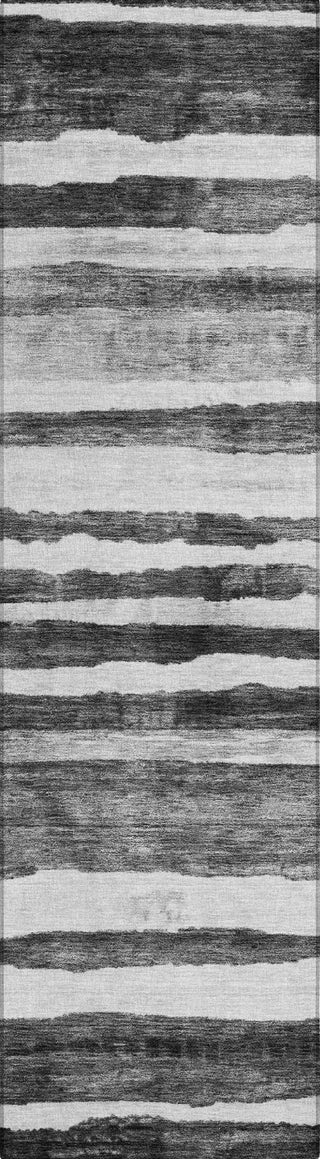 Piper Looms Chantille Stripes ACN1191 Charcoal Machine Washable Area Rug Runner Main Image