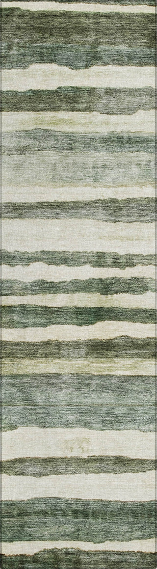Piper Looms Chantille Stripes ACN1191 Sage Machine Washable Area Rug Runner Main Image