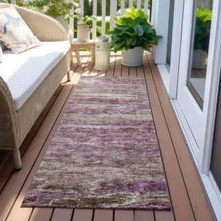 Piper Looms Chantille Abstract ACN1196 Blush Machine Washable Area Rug Runner Outdoor Lifestyle Image Feature