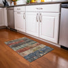 Piper Looms Chantille Stripes ACN1198 Fern Machine Washable Area Rug Scatter Lifestyle Image Feature
