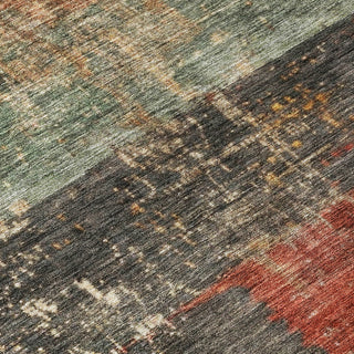Piper Looms Chantille Stripes ACN1198 Fern Machine Washable Area Rug Swatch Image