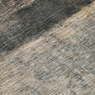 Piper Looms Chantille Abstract ACN1208 Coffee Machine Washable Area Rug Swatch Image