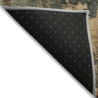 Piper Looms Chantille Abstract ACN1211 Sage Machine Washable Area Rug Backing Image