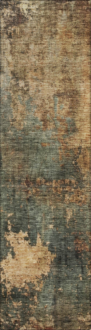 Piper Looms Chantille Abstract ACN1211 Sage Machine Washable Area Rug Runner Main Image