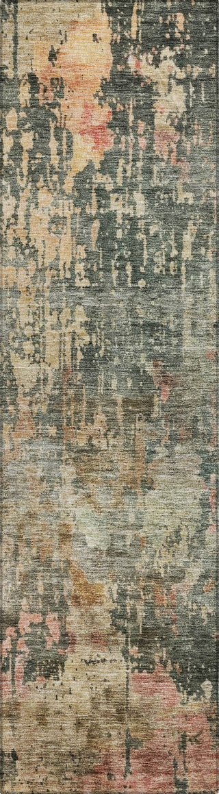 Piper Looms Chantille Abstract ACN1214 Sage Machine Washable Area Rug Runner Main Image