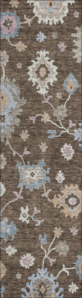 Piper Looms Chantille Global ACN1218 Chocolate Machine Washable Area Rug Runner Main Image
