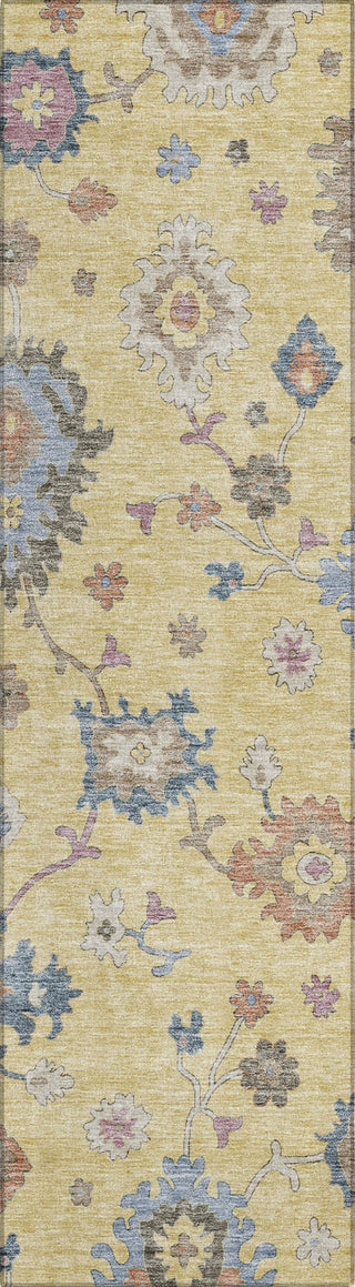 Piper Looms Chantille Global ACN1218 Gold Machine Washable Area Rug Runner Main Image