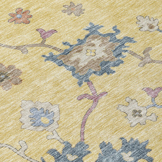 Piper Looms Chantille Global ACN1218 Gold Machine Washable Area Rug Swatch Image