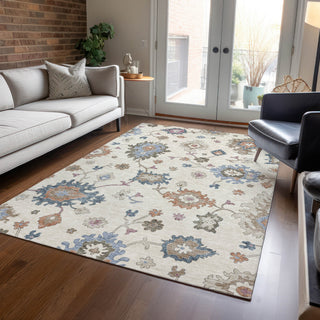 Piper Looms Chantille Global ACN1218 Ivory Machine Washable Area Rug Lifestyle Image Feature