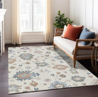 Piper Looms Chantille Global ACN1218 Ivory Machine Washable Area Rug Lifestyle Image Feature