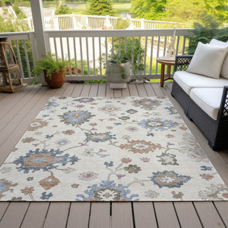 Piper Looms Chantille Global ACN1218 Ivory Machine Washable Area Rug Outdoor Lifestyle Image Feature