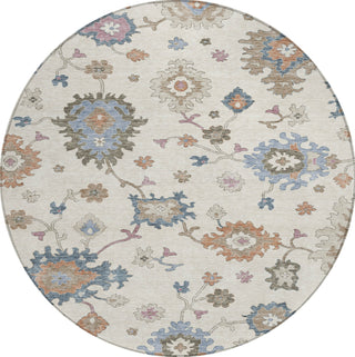 Piper Looms Chantille Global ACN1218 Ivory Machine Washable Area Rug Round Main Image