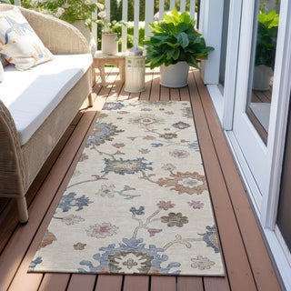 Piper Looms Chantille Global ACN1218 Ivory Machine Washable Area Rug Runner Outdoor Lifestyle Image Feature