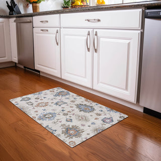 Piper Looms Chantille Global ACN1218 Ivory Machine Washable Area Rug Scatter Lifestyle Image Feature