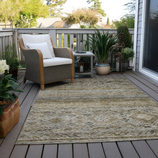 Piper Looms Chantille Global ACN1219 Brown Machine Washable Area Rug Outdoor Lifestyle Image Feature