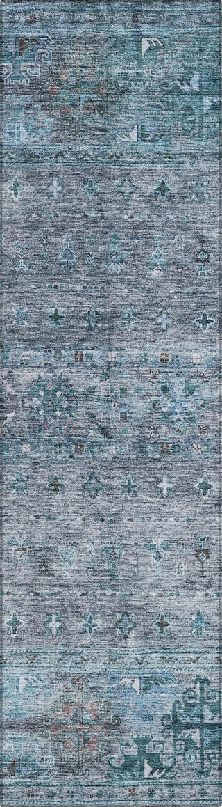 Piper Looms Chantille Global ACN1220 Blue Machine Washable Area Rug Runner Main Image