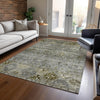 Piper Looms Chantille Global ACN1220 Pewter Machine Washable Area Rug Lifestyle Image Feature