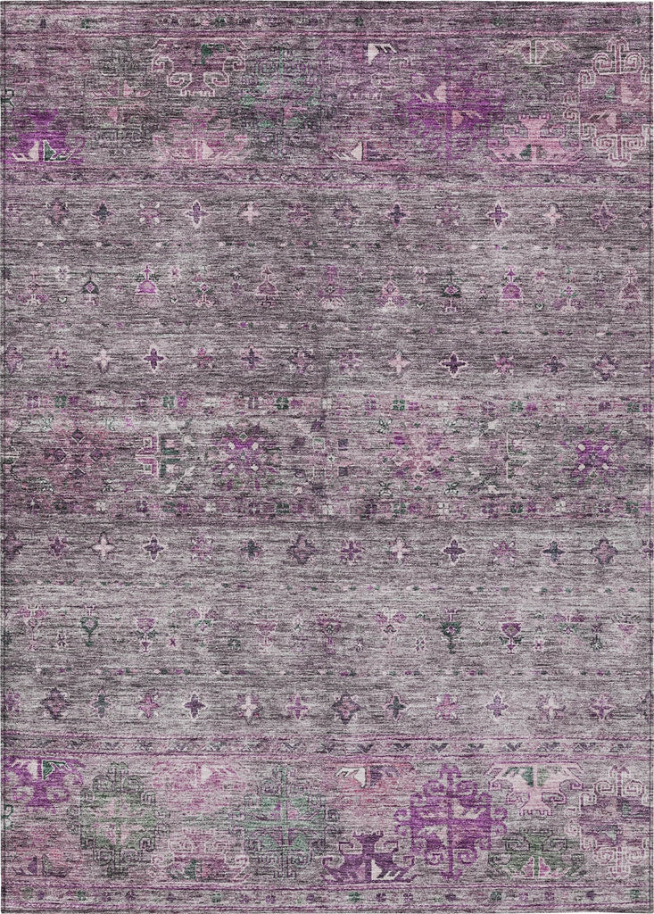 Piper Looms Chantille Global ACN1220 Purple Machine Washable Area Rug main image