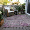 Piper Looms Chantille Global ACN1220 Purple Machine Washable Area Rug Outdoor Lifestyle Image Feature