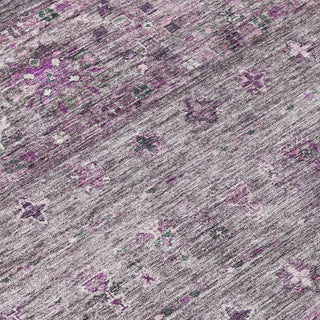Piper Looms Chantille Global ACN1220 Purple Machine Washable Area Rug Swatch Image