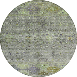 Piper Looms Chantille Global ACN1220 Sage Machine Washable Area Rug Round Main Image