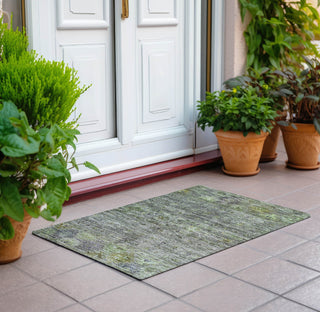 Piper Looms Chantille Global ACN1220 Sage Machine Washable Area Rug Scatter Outdoor Lifestyle Image Feature