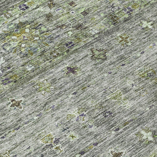 Piper Looms Chantille Global ACN1220 Sage Machine Washable Area Rug Swatch Image