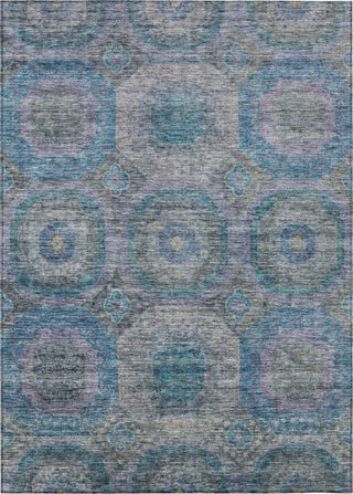 Piper Looms Chantille Geometric ACN1221 Blue Machine Washable Area Rug main image