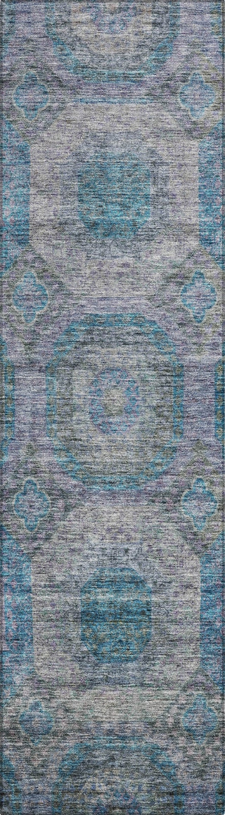 Piper Looms Chantille Geometric ACN1221 Blue Machine Washable Area Rug Runner Main Image