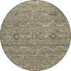 Piper Looms Chantille Panel ACN1223 Khaki Machine Washable Area Rug Round Main Image