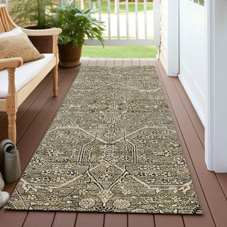 Piper Looms Chantille Panel ACN1223 Khaki Machine Washable Area Rug Runner Outdoor Lifestyle Image Feature
