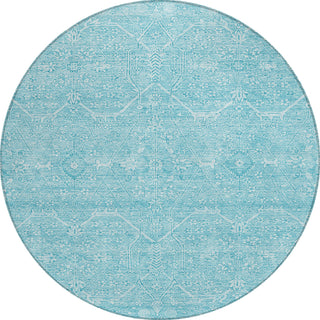 Piper Looms Chantille Panel ACN1224 Sky Machine Washable Area Rug Round Main Image