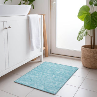 Piper Looms Chantille Panel ACN1224 Sky Machine Washable Area Rug Scatter Lifestyle Image Feature