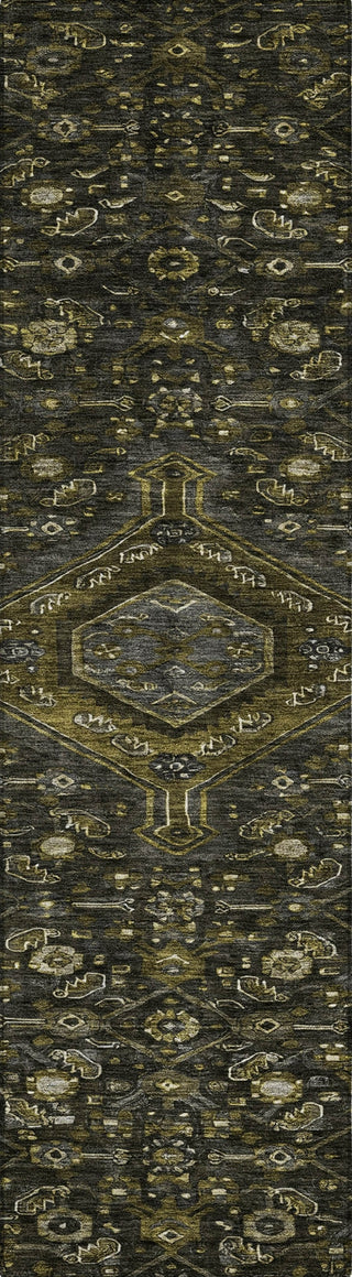 Piper Looms Chantille Medallion ACN1225 Charcoal Machine Washable Area Rug Runner Main Image