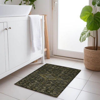 Piper Looms Chantille Medallion ACN1225 Charcoal Machine Washable Area Rug Scatter Lifestyle Image Feature