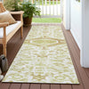 Piper Looms Chantille Medallion ACN1225 Ivory Machine Washable Area Rug Runner Outdoor Lifestyle Image Feature