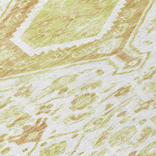 Piper Looms Chantille Medallion ACN1225 Ivory Machine Washable Area Rug Swatch Image