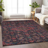 Piper Looms Chantille Medallion ACN1225 Navy Machine Washable Area Rug Lifestyle Image Feature